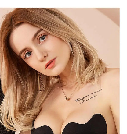 2Pairs Invisible Strapless Adhesive Stick Bra Push Up Bras Women Seamless Front Closure Bralette Underwear Silicone Lingerie