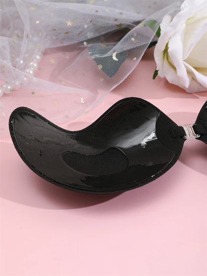 2Pairs Invisible Strapless Adhesive Stick Bra Push Up Bras Women Seamless Front Closure Bralette Underwear Silicone Lingerie