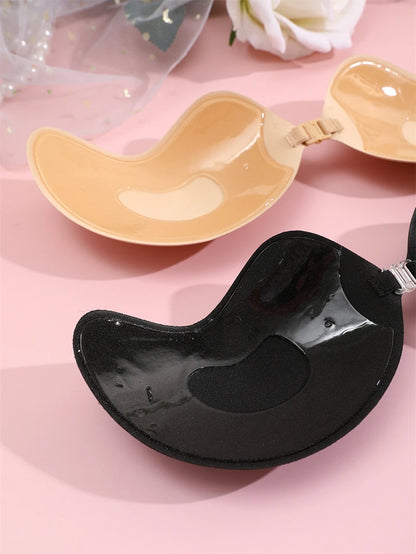 2Pairs Invisible Strapless Adhesive Stick Bra Push Up Bras Women Seamless Front Closure Bralette Underwear Silicone Lingerie