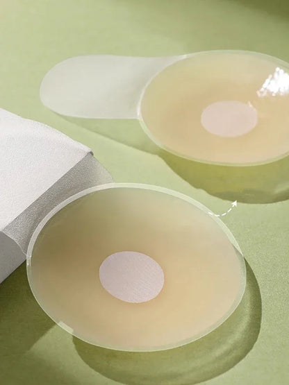 1Pairs Silicone Nipple Cover Lift Up Bra Sticker Adhesive Invisible Bras Chest Patch for Women Reusable Chest Breast Petals Pads